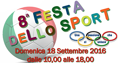 La Samma sarà presente alla Festa dello Sport 2016 di Cusano Milanino