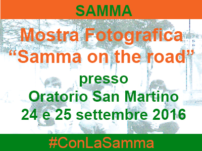 Mostra fotografica “Samma on the road” – 24 e 25 settembre 2016