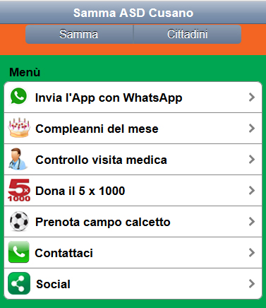 E’ nata la Web App per i tifosi Samma e non solo…..